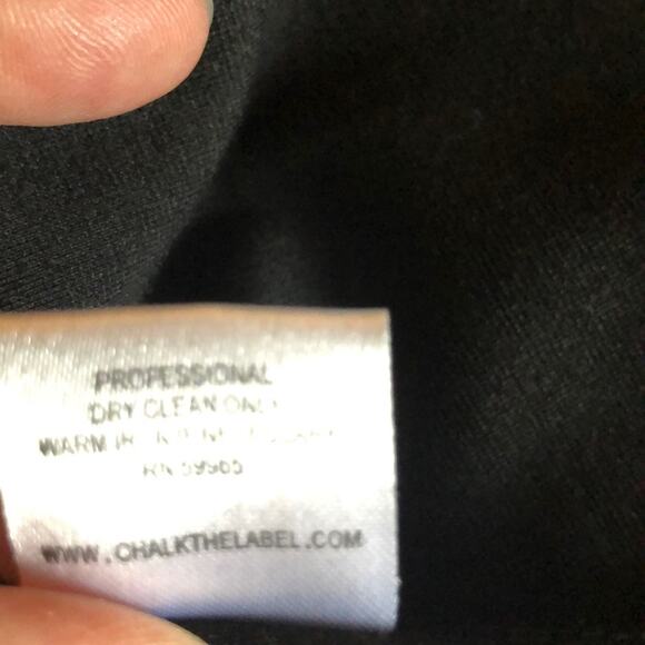 Chalk CCUSP WitchCore GoblinCore Goth Little Black lace Flare Sleeve Dress - Picture 12 of 16